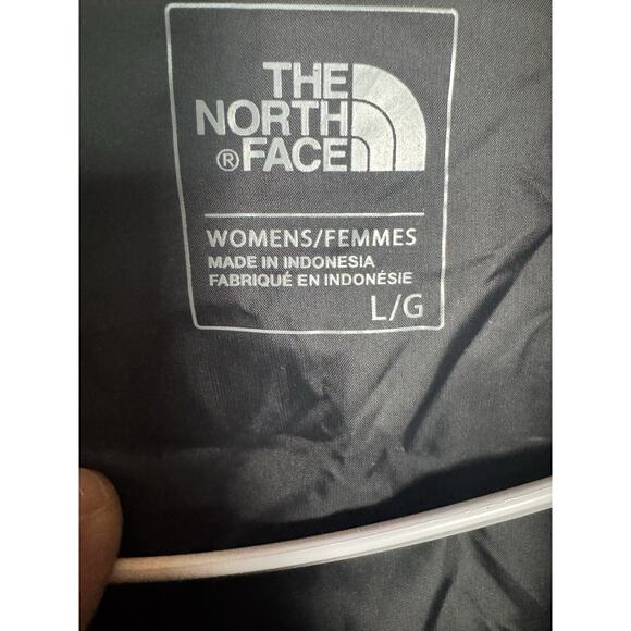The North Face Womens ThermoBall Hybrid Hooded Black Gray Jacket Size Large Coat - Picture 8 of 10